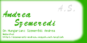 andrea szemeredi business card