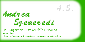 andrea szemeredi business card